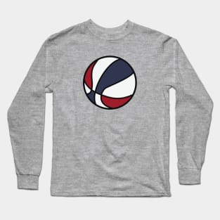 Retro Basketball Illustration Long Sleeve T-Shirt